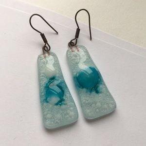 Glass earrings